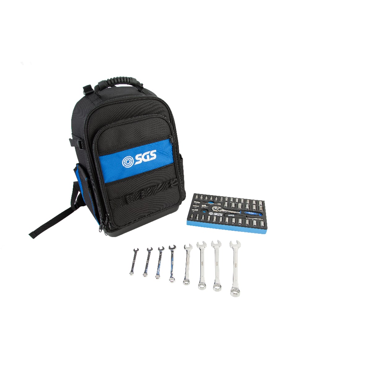 SGS 47pc Spanner & Socket Set | 1200D Technician's Backpack